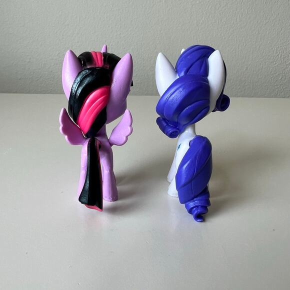 My Little Pony MLP Twilight Sparkle and Rarity Figure Lot Cake Topper - Picture 2 of 7